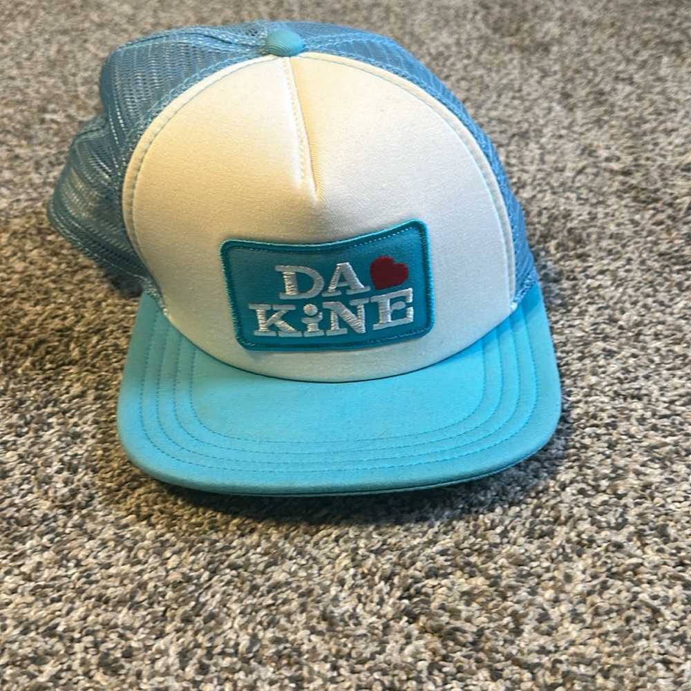 Blue and white dakine hat